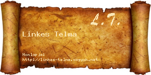 Linkes Telma névjegykártya